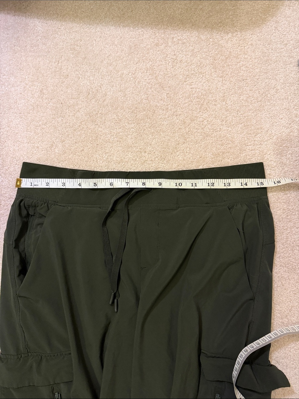 all in motion Olive Green Women's Cargo lightweight unlined jogger medium - Picture 10 of 11